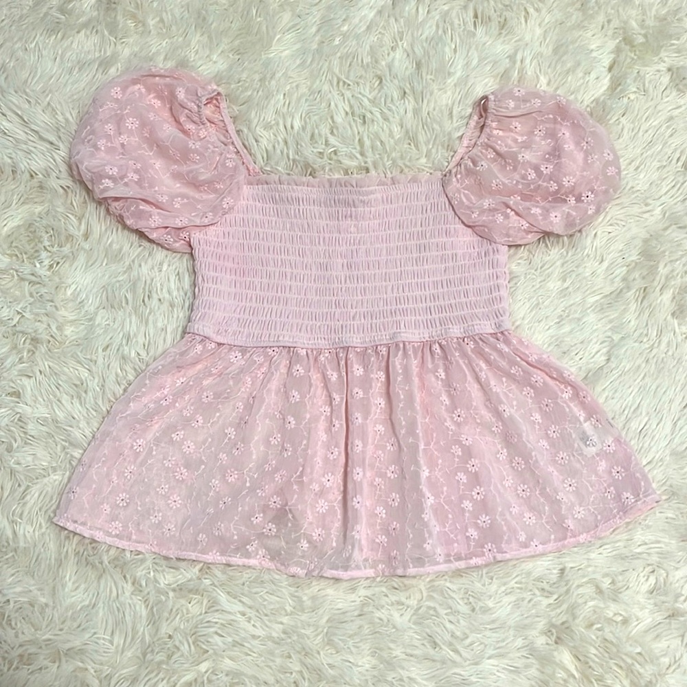 Pink francesca’s flowy blouse.